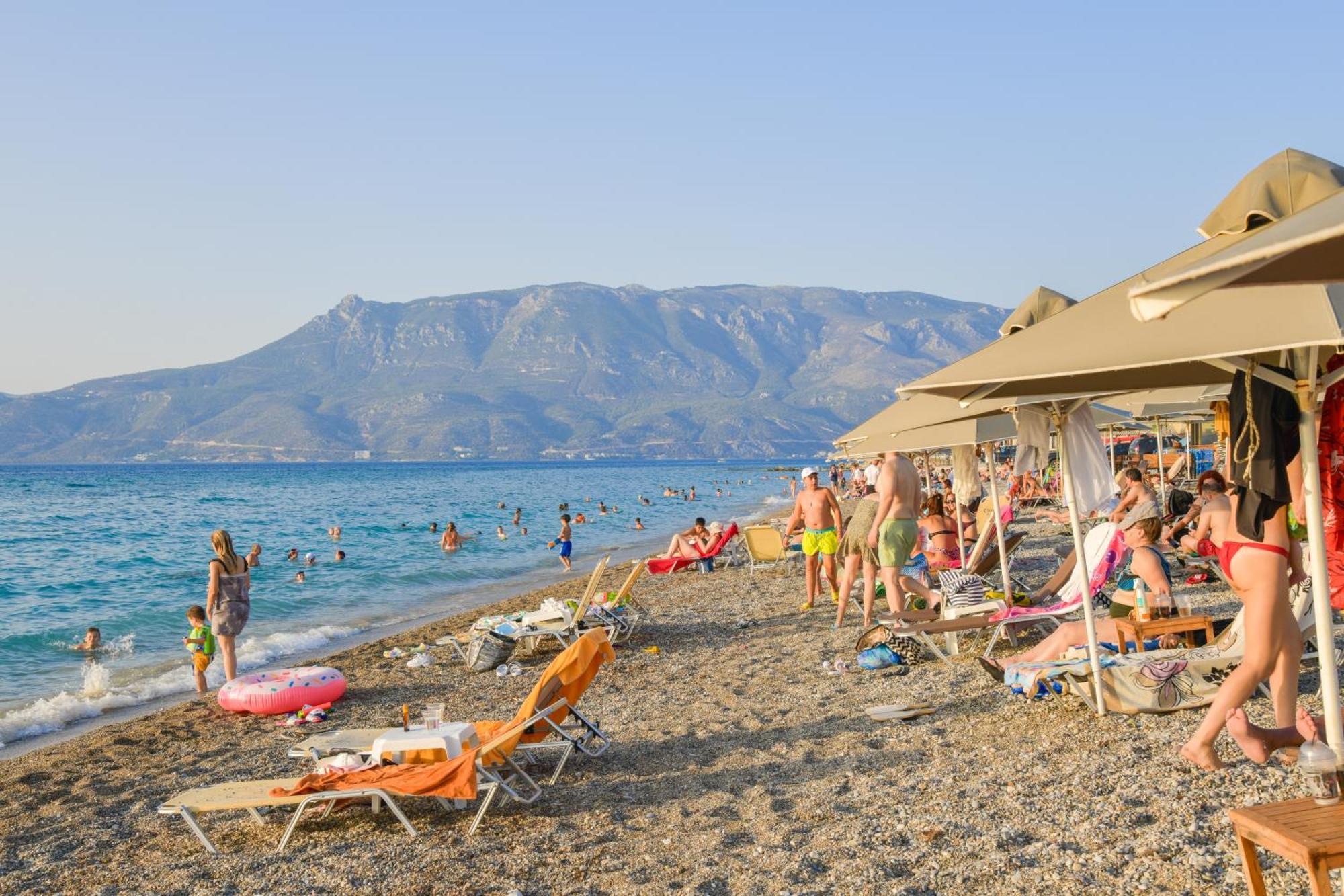 Beach Blue Villa Corinth Eksteriør bilde